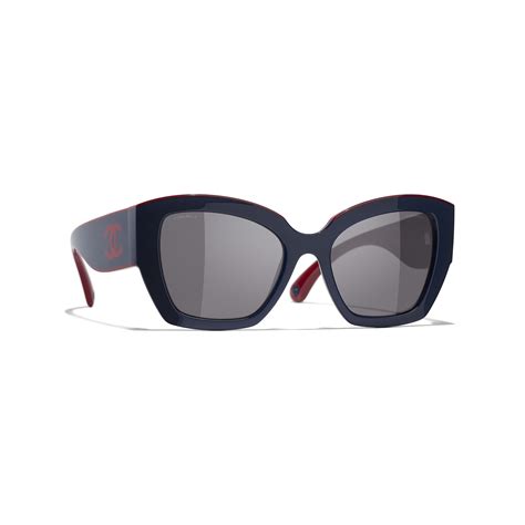 Butterfly Sunglasses Nylon Burgundy & Navy Blue..